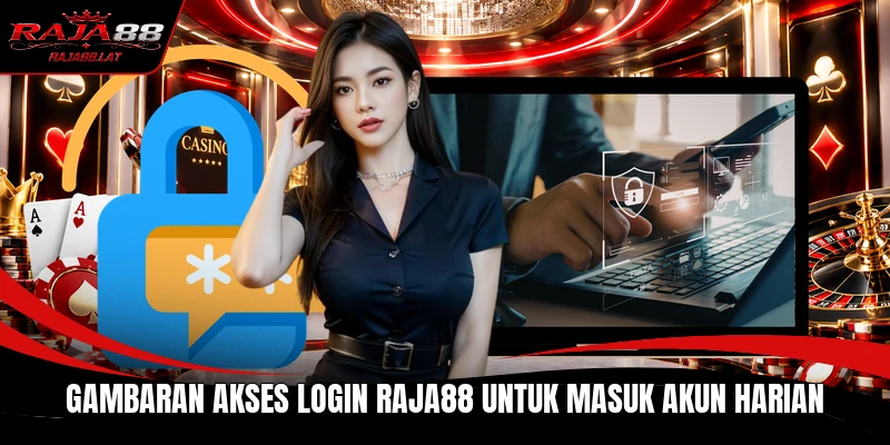 Gambaran akses Login RAJA88 untuk masuk akun harian