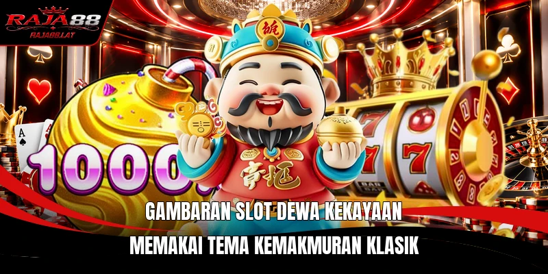 Gambaran Slot Dewa Kekayaan memakai tema kemakmuran klasik