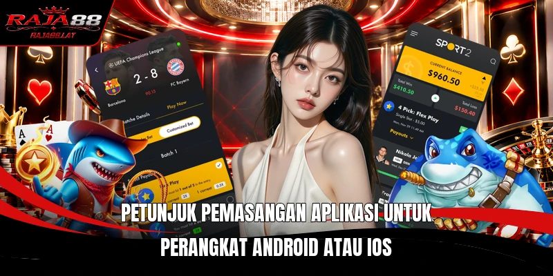 Petunjuk pemasangan aplikasi untuk perangkat Android atau iOS