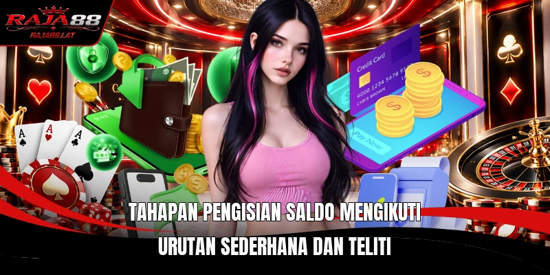 Tahapan pengisian saldo mengikuti urutan sederhana dan teliti